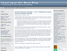 Tablet Screenshot of feastuponthewordblog.org